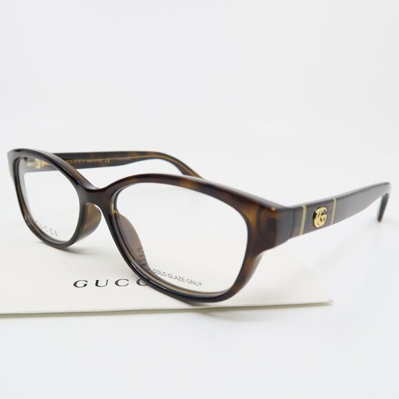 Gucci GG0639OA 002 53mm Brown/Havana New Women's Eyeglasses Frames.